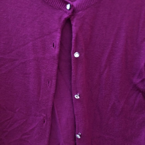 Express burgundy cardigan - Picture 2 of 3